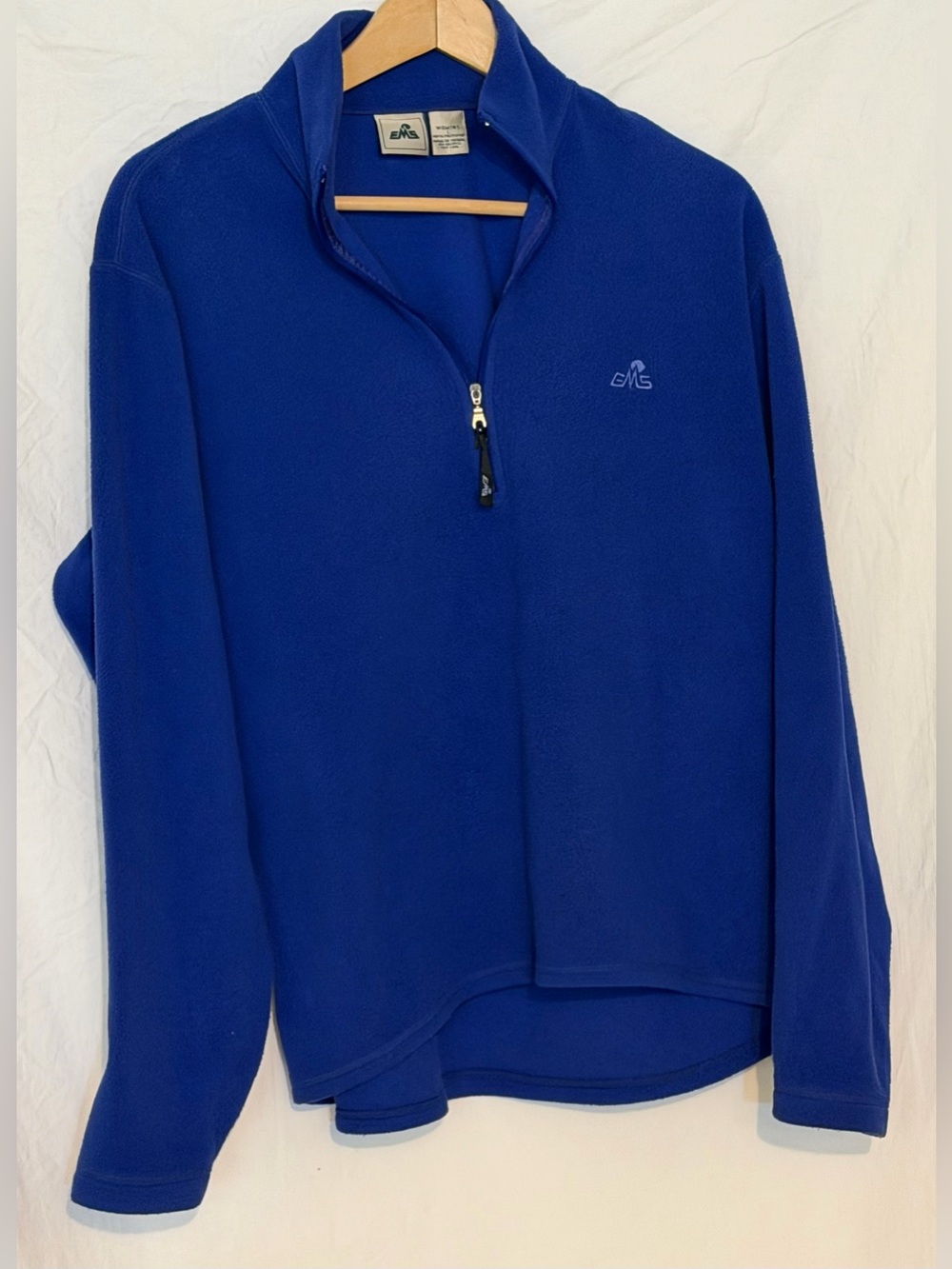 EMS Eastern Mountain Sports Blue 1/4 Zip Fleece Pullover Women’ Large